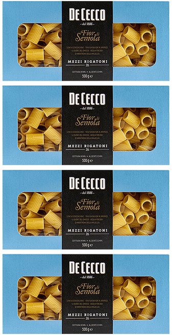 데체코 피오르디세몰라 메찌 리가토니 파스타, 500g, 4개