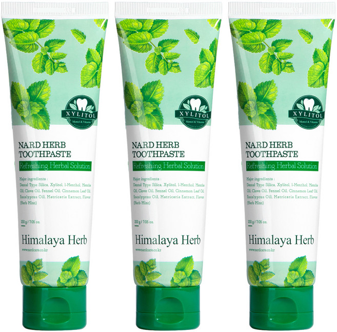 나드 구취케어 치약, 200g, 3개