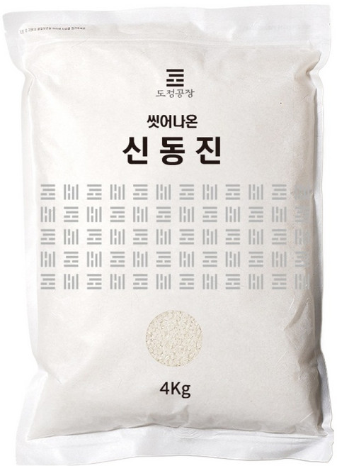 도정공장 씻어나온 신동진 백미, 4kg, 1개, 상등급