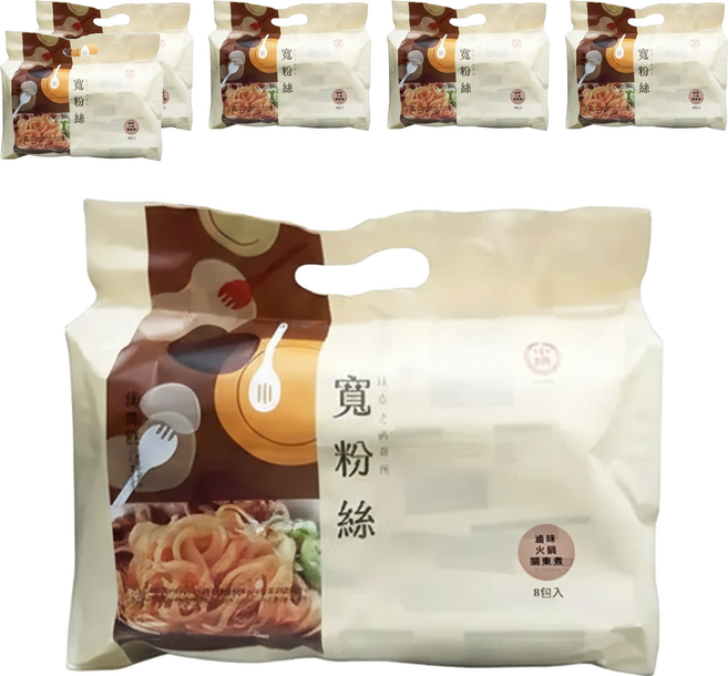 中農粉絲 寬粉絲 快煮包, 280g, 6袋