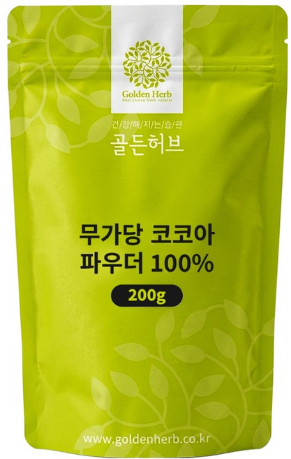 골든허브 무가당 코코아 파우더 100%, 200g, 1개, 1개입