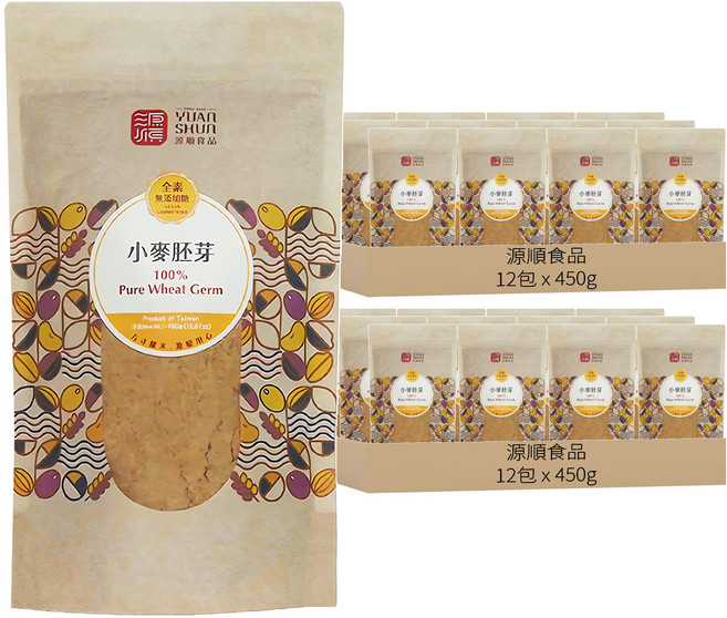 源順食品 小麥胚芽, 450g, 24包