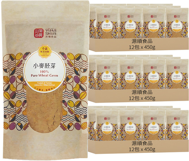 源順食品 小麥胚芽, 450g, 36包