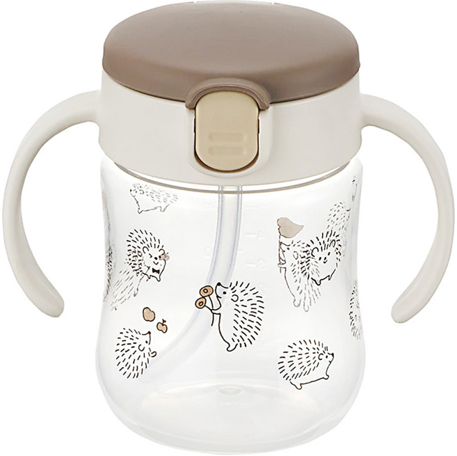Richell 利其爾 T.L.I同萌吸管水杯 7個月以上, 刺蝟, 200ml, 1個