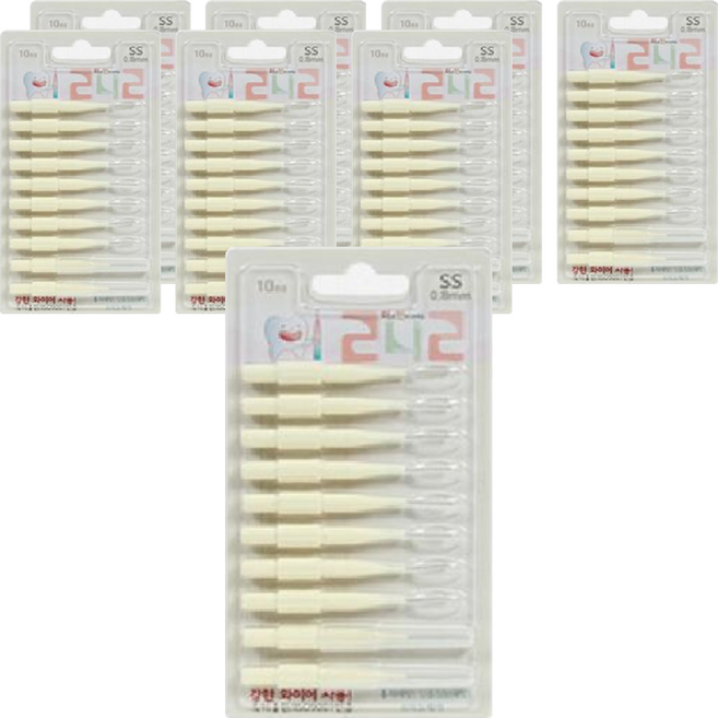 242 I형 치간칫솔 SS, 0.8mm, 10개입, 8개