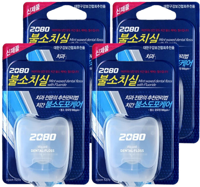 2080 불소 치실, 40m, 1개입, 4개