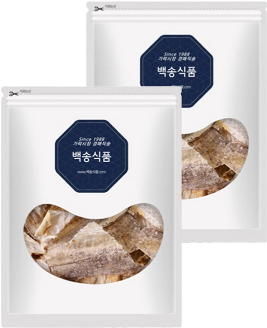 백송식품 황태껍질, 1kg, 2개