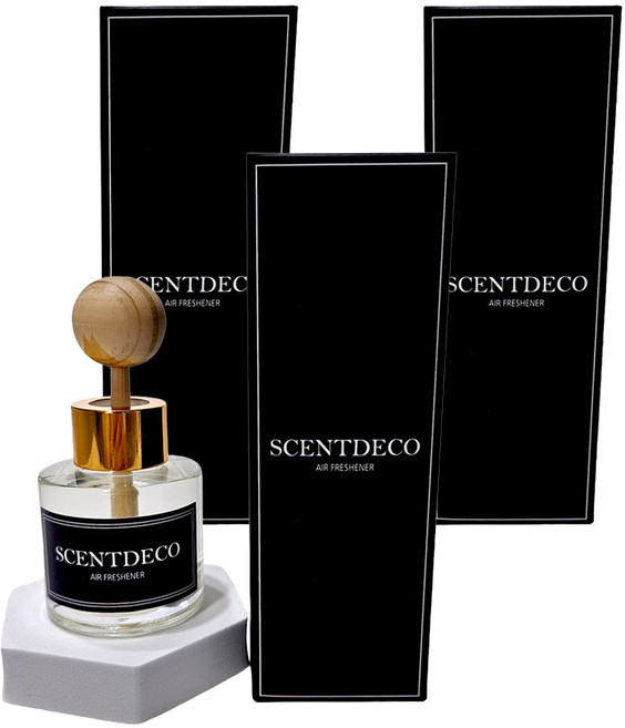 센트데코 차량용 방향제, 3개, 밤쉘