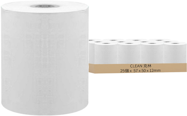 CLEAN 克林 電子發票感熱紙捲, 25個