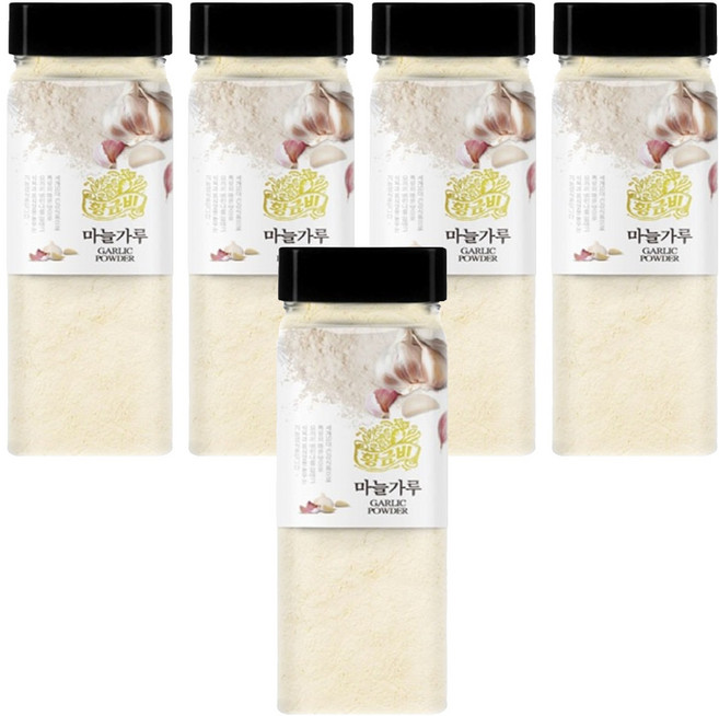 덕화 마늘가루 80%, 400g, 5개