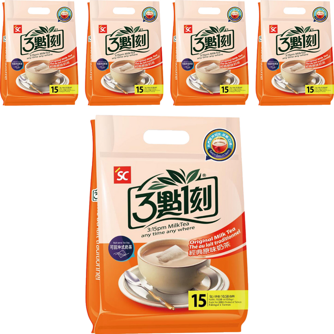 3點1刻 經典原味奶茶, 20g, 15包, 5袋