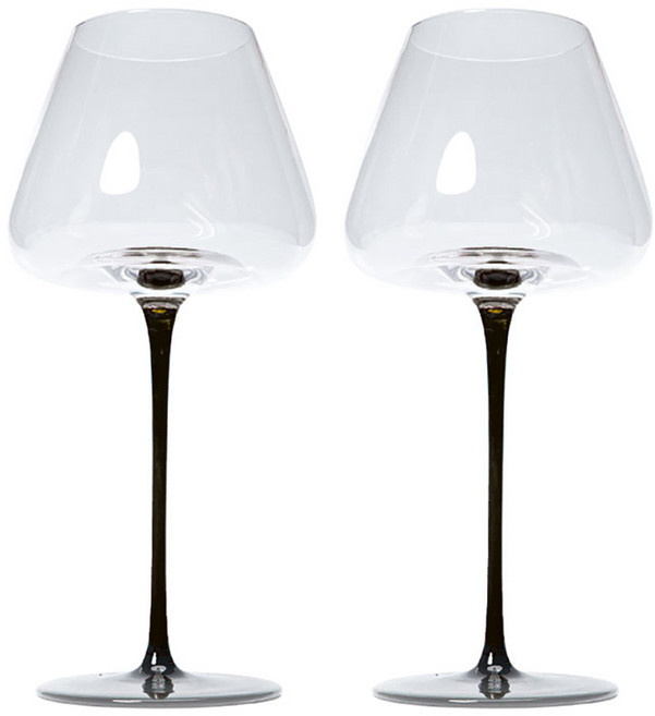 로체스터 트라이 와인잔 블랙, 2개, 720ml