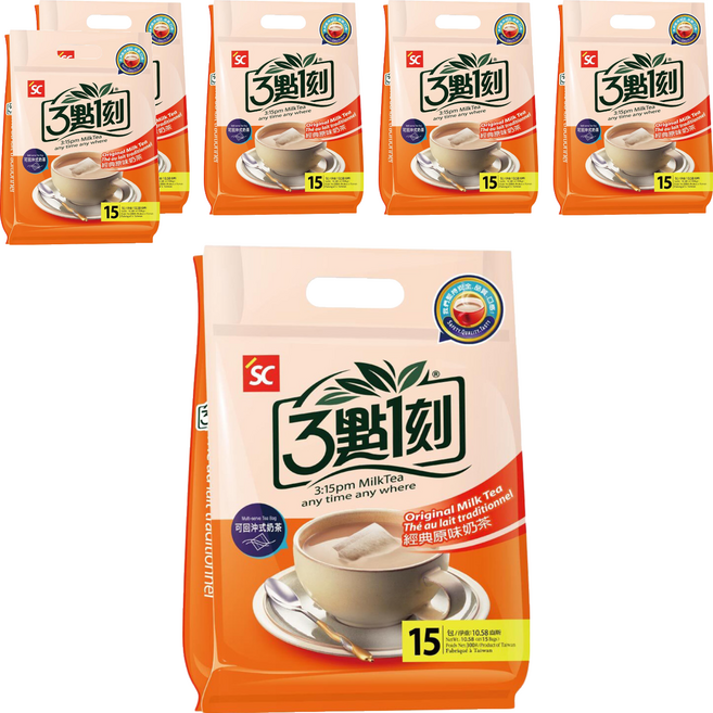3點1刻 經典原味奶茶, 20g, 15包, 6袋