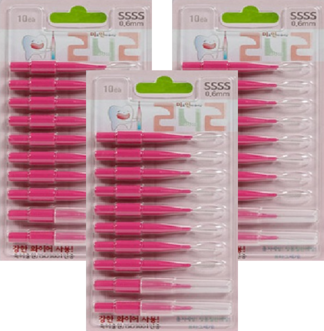 242 치간칫솔 I형 SSSS, 10개입, 3개