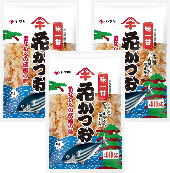 Yamaki 雅媽吉 柴魚片, 3個, 40g
