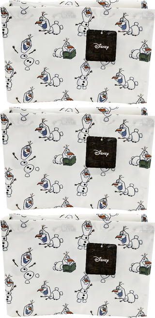 收納王妃 迪士尼收納系列, 歡樂雪寶 白色, 3個