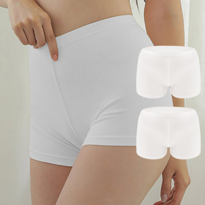 글램공감 여성용 보들 면스판 2부 속바지 2종 세트