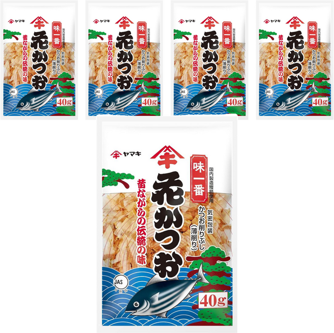 Yamaki 雅媽吉 柴魚片, 5個, 40g