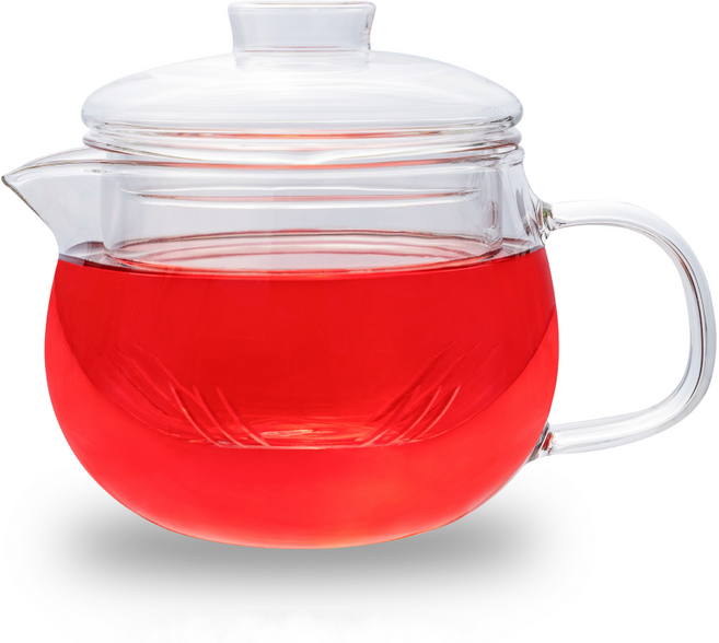 홈즈픽 내열유리 차거름망 티포트, 투명, 400ml, 1개