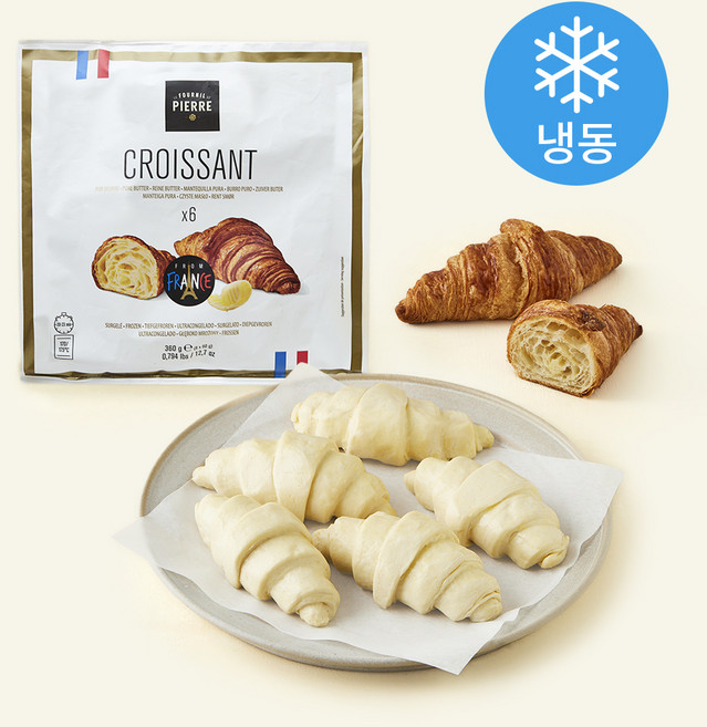 르푸닐드피에르 크로아상 (냉동), 60g, 1개, 6개입