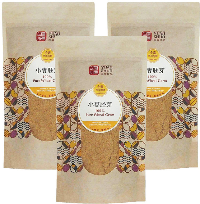 源順食品 小麥胚芽, 450g, 3包