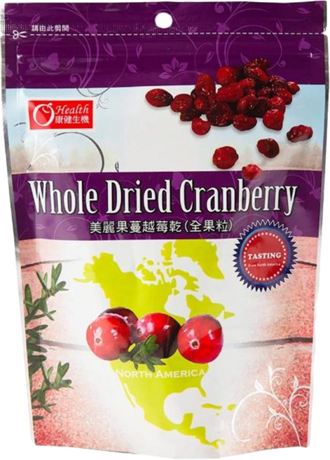 康健生機 美麗果蔓越莓乾 全果粒, 200g, 1包