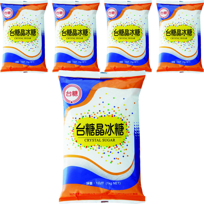 台糖 晶冰糖, 1kg, 5包