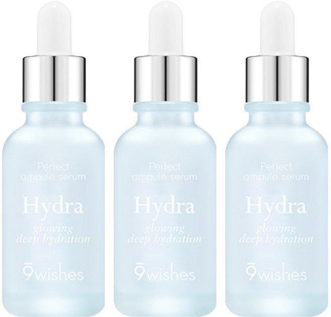 나인위시스 하이드라 2세대 수분 앰플, 30ml, 3개