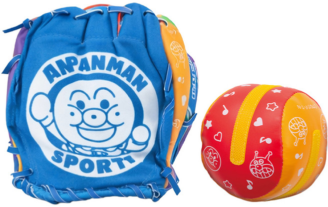 ANPANMAN 麵包超人 棒球傳接球組, 混合顏色, 1套