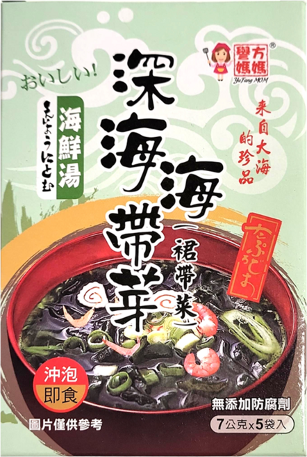 譽方媽媽 深海海帶芽 海鮮湯, 35g, 1盒