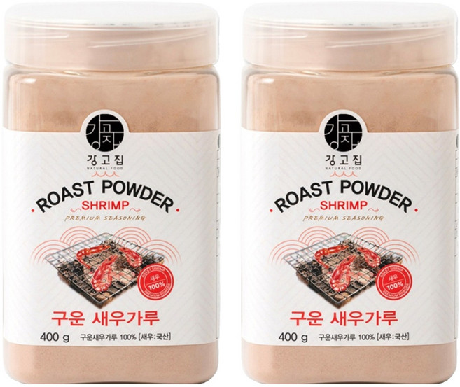 강고집 구운 새우가루, 400g, 2개