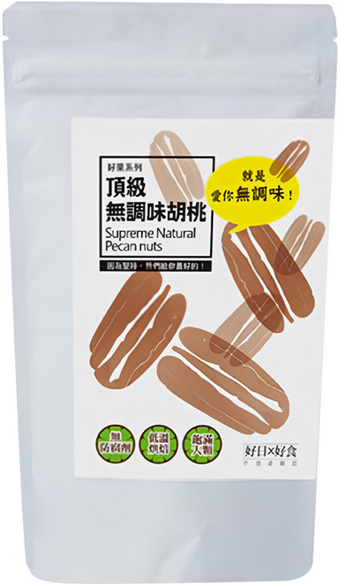 好日×好食 好果系列 頂級無調味胡桃, 100g, 1包