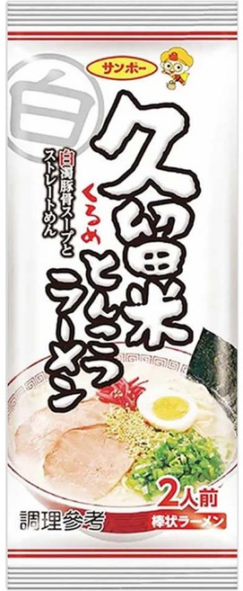 Sanpo 三寶 棒狀久留米豚骨風味拉麵 172.4g, 1包
