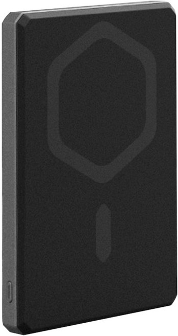 UAG 磁吸無線耐衝擊行動電源 支架款 5000mAh, SLM-5, 黑灰色