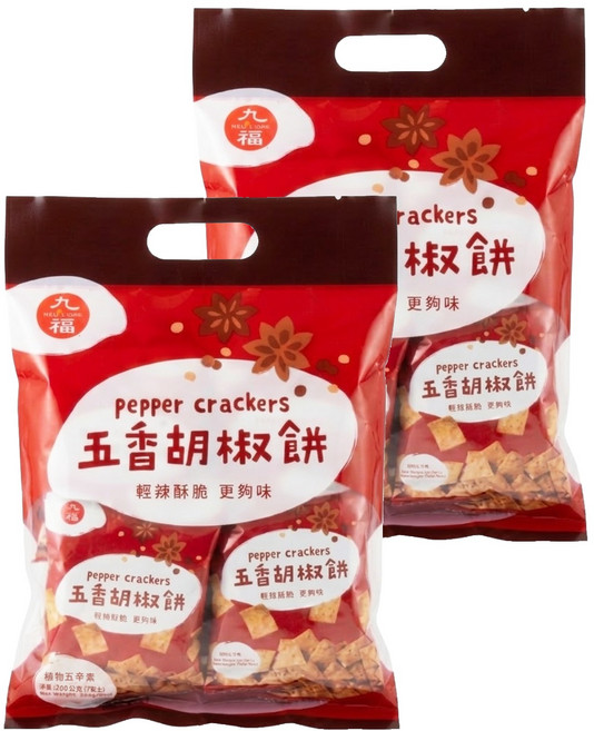 九福 五香胡椒餅, 200g, 2袋