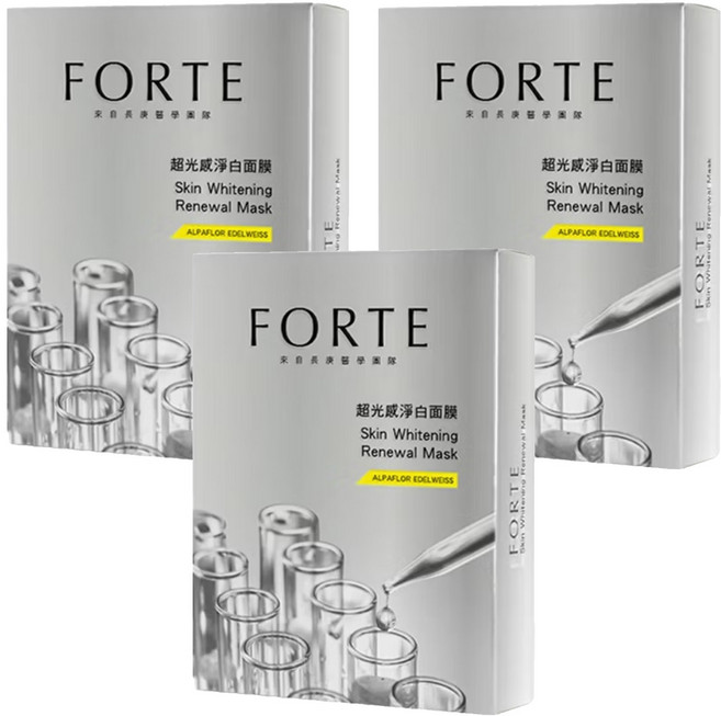 台塑生醫 FORTE 超光感淨白面膜, 5片, 3盒