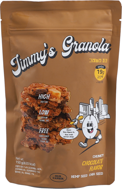 지미스그래놀라 초코, 150g, 1개