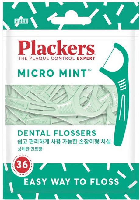 플랙커스 마이크로 민트 치실, 8cm, 36개입, 1개