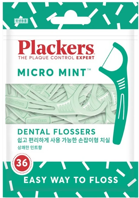 플랙커스 마이크로 민트 치실, 8cm, 36개입, 1개 - 쿠팡