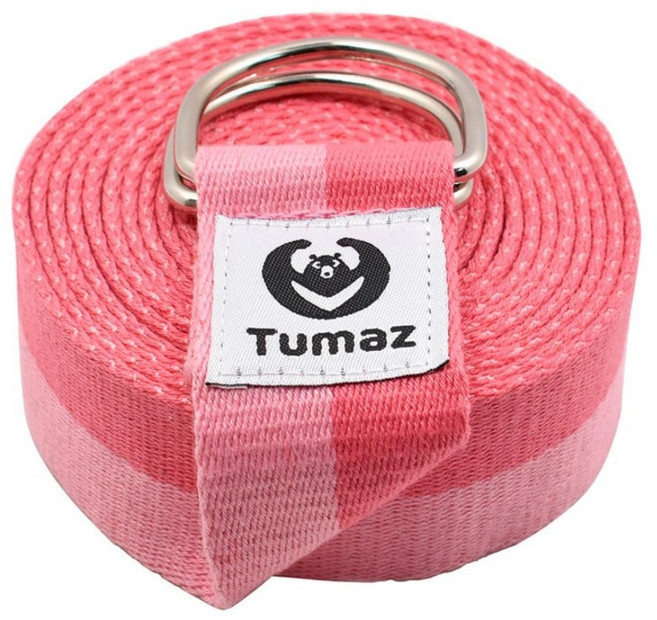 Tumaz 月熊 瑜珈伸展帶, 溫婉雙紅, 1條