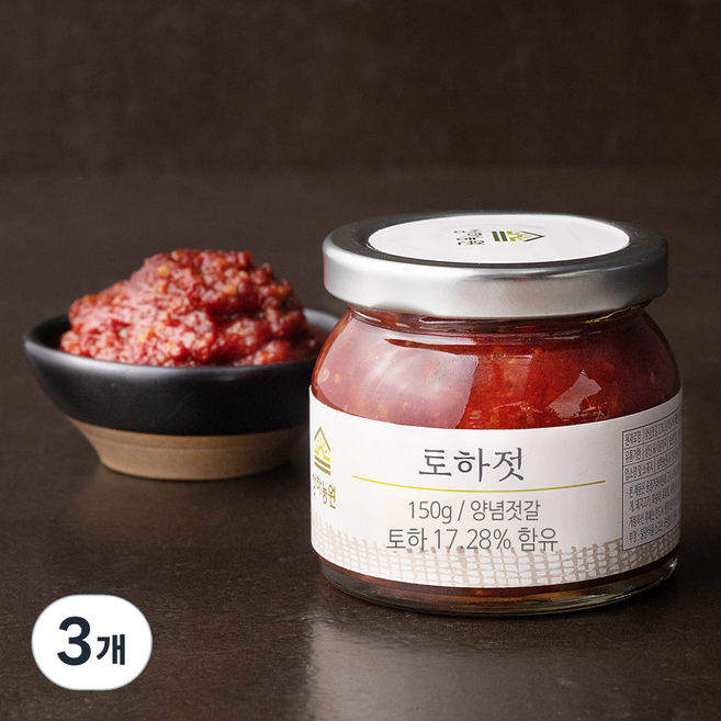 상하농원 토하젓, 150g, 3개