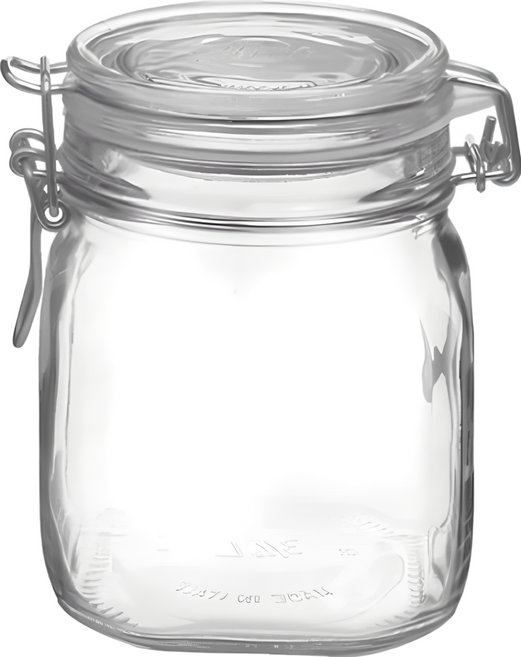 Bormioli Rocco Fido 密封罐 900ml 透明玻璃意大利製, 1個