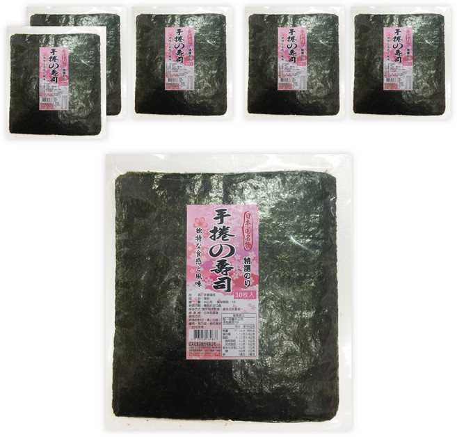 WON LAI WON 旺來旺 手捲海苔 10片, 35g, 6包