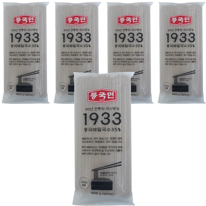 풍국면 풍국 메밀국수 35%, 500g, 5개