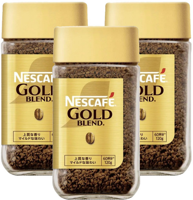 NESCAFE 雀巢咖啡 金牌微研磨咖啡, 120g, 1入, 3罐