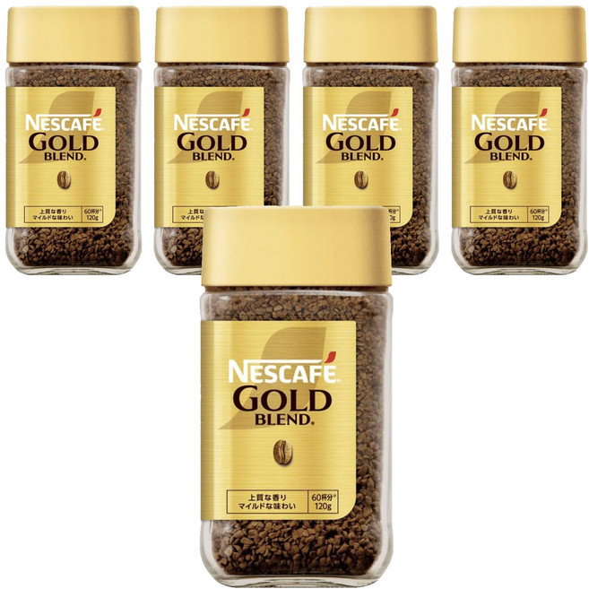 NESCAFE 雀巢咖啡 金牌微研磨咖啡, 120g, 1入, 5罐