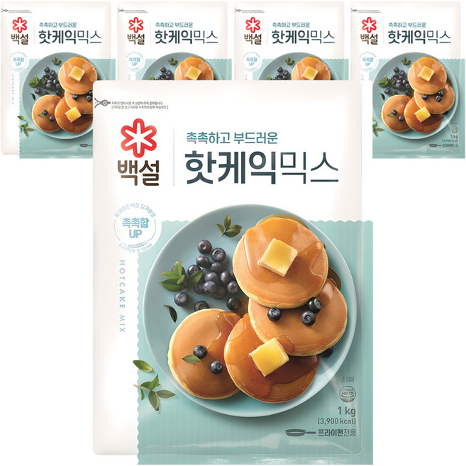 백설 핫케익믹스, 1kg, 5개