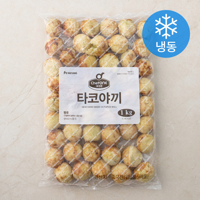 대상 쉐프원 타코야끼 (냉동), 1kg, 1개입, 1개