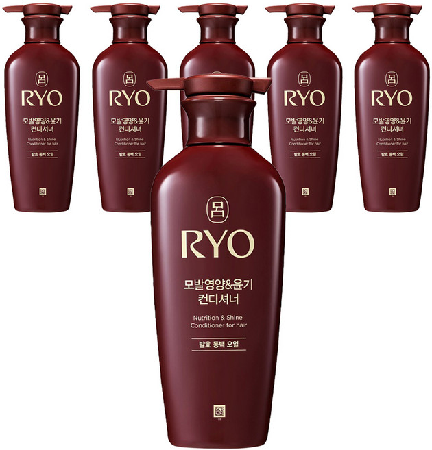 려 모발영양 윤기 발효 동백 오일 컨디셔너, 400ml, 6개
