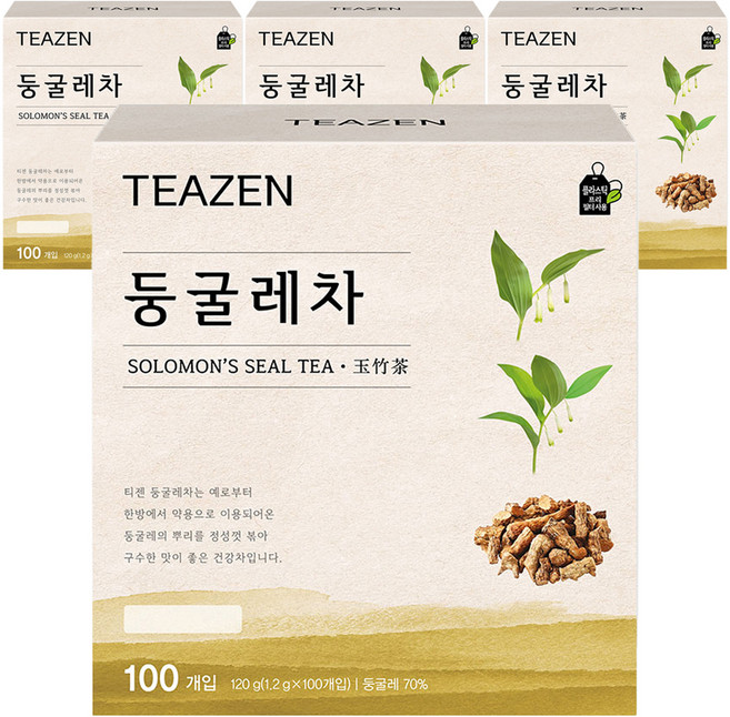 티젠 둥굴레차, 1.2g, 100개입, 4개